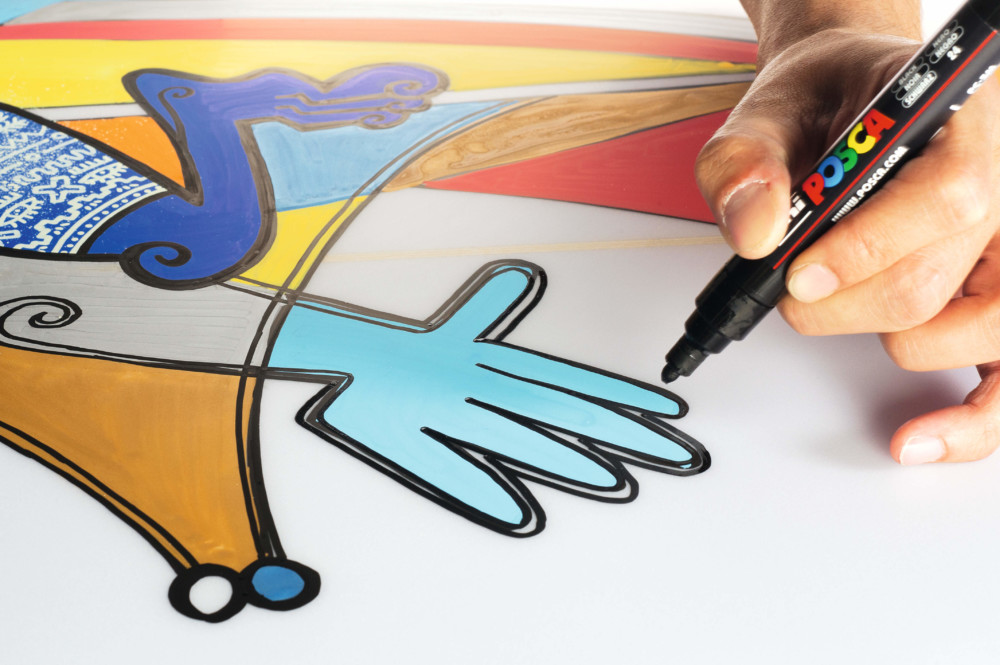 How to shade your drawing with Posca markers. During this art tutorial, Posca Markers