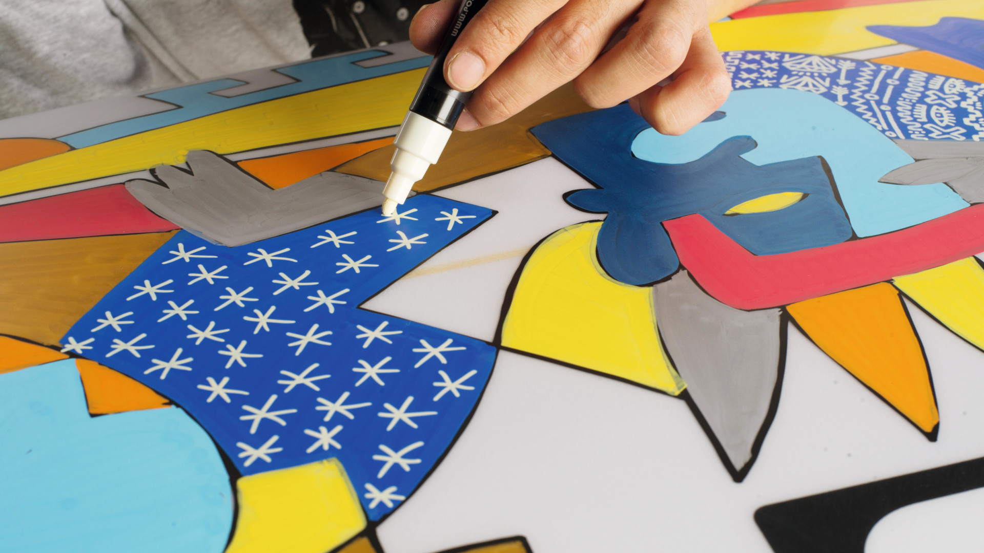 Here is how to color lineless posca art with your posca markers. In th, Posca Markers