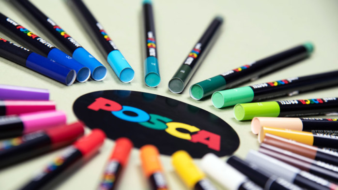 Posca Marker 7M in Black, Posca Pens for Art Supplies, School