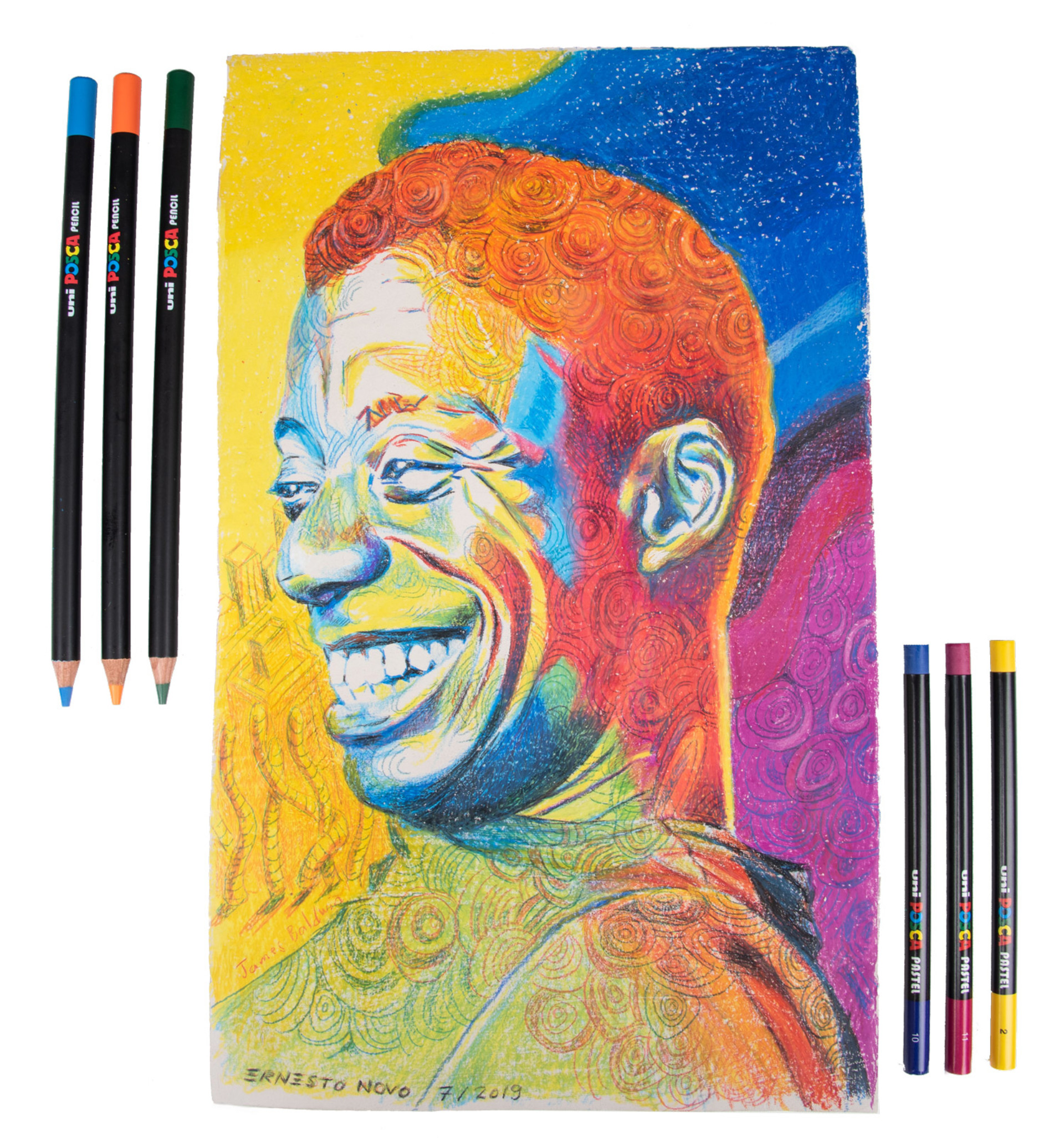 POSCA Coloured Pencils Oil and Wax Based Professional Artist Colouring  Pencils Drawing Sketching Artwork Arts and Crafts Artwork 